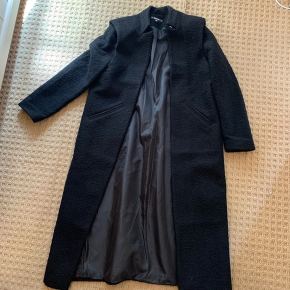 Missguided Jackets & Coats Missguided Black Long Coat Poshmark